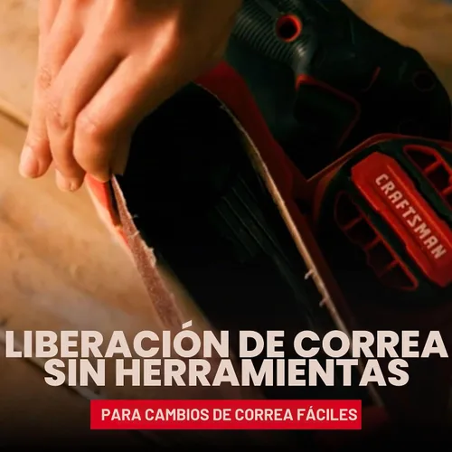 Vista 3 de CRAFTSMAN Lijadora eléctrica de banda de 7 amperios, 3 pulgadas x 21 pulgadas, con cable (CMEW213)