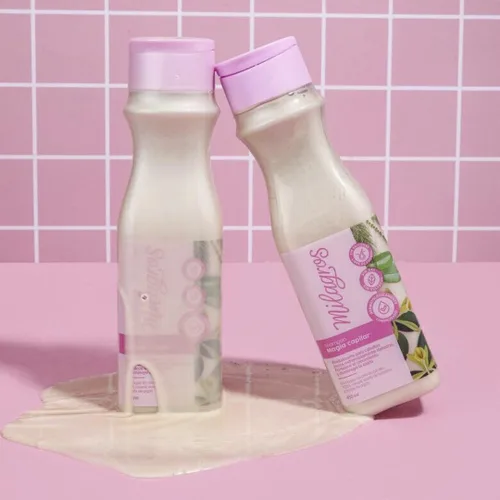 Vista 4 de Paquete de 2 para Cabellos Milagros Biorepolarizador Capilar Milagros 15.2oz + Champú Magia Capilar [15.2 fl oz] Mascarilla Capilar Cuidado