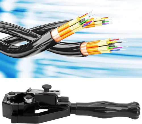 Vista 5 de Pelacables de mano, ergonómico multifunción herramienta de corte de cables para electricistas, hogar, aleación de aluminio BX 40A B 20 a 1.575 in, 1