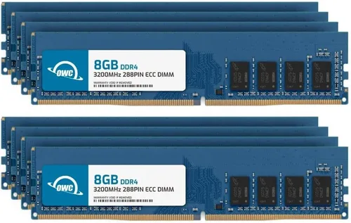 Vista 15 de OWC 8GB DDR4 3200MHz PC4-25600 CL22 1RX8 ECC Unbuffered UDIMM 1.2V 288-pin Workstation Server Memoria RAM