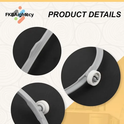 Vista 6 de 1 Uds. W11252182 para Whirlpool Microondas Anillo de reemplazo con rodillos 8206227 Soporte de bandeja de vidrio para microondas Amana Kenmore
