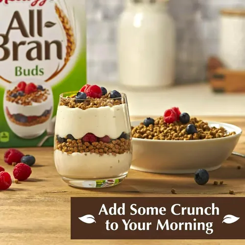 Vista 5 de Kellogg's All-Bran Buds Cereal, caja de 22 onzas (paquete de 2) con cuenco de cereales By The Cup