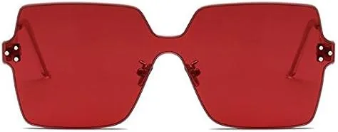 Vista 3 de J&L Gafas Moda Rimless Una Pieza Lente Transparente Color Candy Gafas De Sol 1888