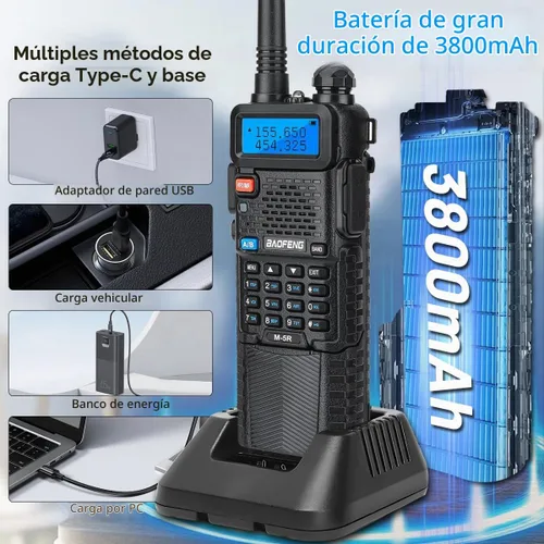 Vista 6 de Baofeng Radioaficionado UV-5R de mano UV5R de largo alcance Walkie Talkies