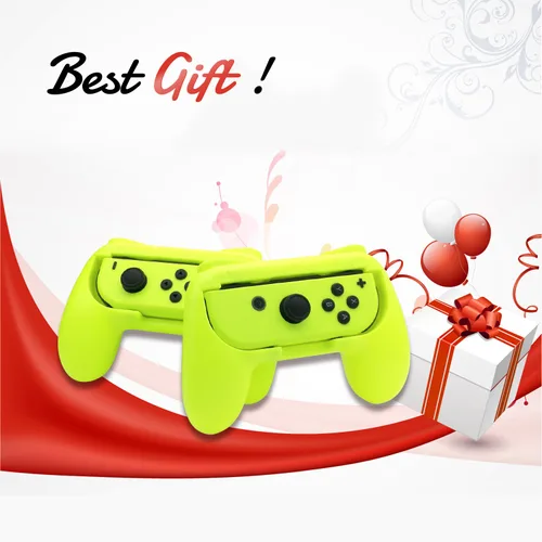 Vista 7 de FastNail Nintendo control switch joy-con, agarre Amarillo