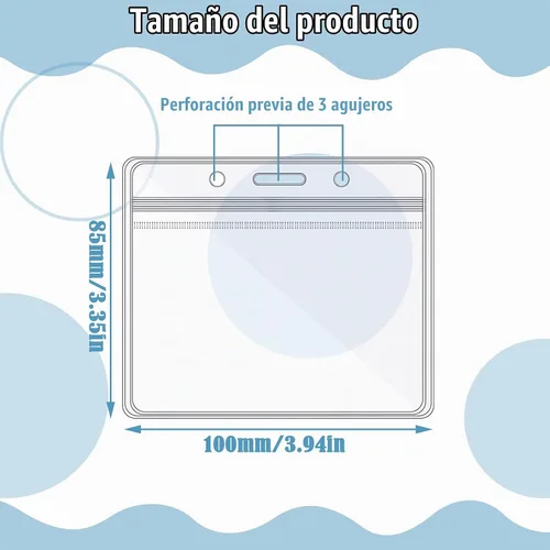 Vista 2 de Zonon 150 soportes horizontales transparentes para tarjetas