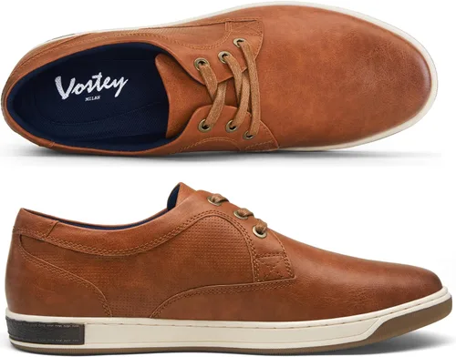 Vista 9 de Vostey Men's Sneakers Fashion Casual Shoes Dress Sneaker Oxford Shoes