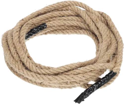 Vista 9 de PATIKIL Cuerda de yute trenzada de 1-1/2 pulgadas x 50 pies, cuerda de yute gruesa natural, cuerda de arpillera para muelles, barandillas