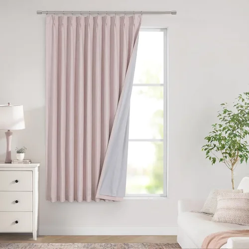 Vista 51 de Vision Home Cortinas marrones con pliegues pinzados, opacas completas, cortinas de ventana de lino mezclado para oscurecer la habitación, cortinas