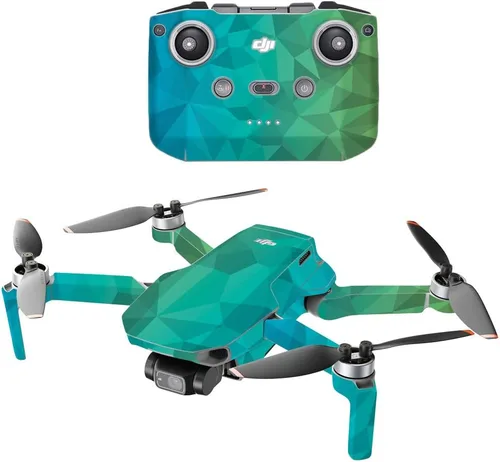 Vista 11 de MightySkins - Compatible con DJI Mini 2 Dron portátil - Argyle negro Funda protectora de vinilo duradera y única Fácil de aplicar, quitar