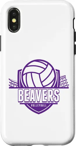 Vista 5 de Beavers Volleyball Back to School Spirit P Case for iPhone 17