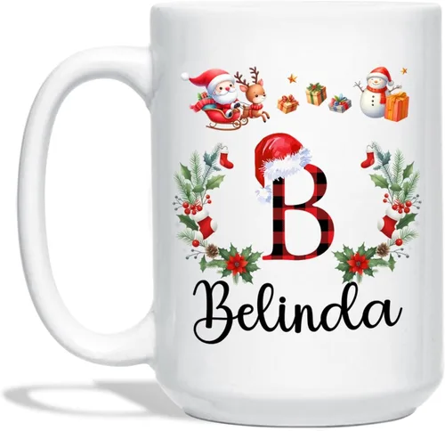 Vista 35 de Taza Personalizada Construcción De Muñeco De Nieve Con Nombre, Taza De Café De Navidad Muñeco De Nieve, Tazas De Árbol De Navidad Personalizadas