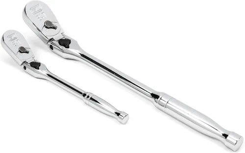 Vista 4 de GEARWRENCH - Juego de trinquetes de lágrima, cabezal flexible con bloqueo, 84 dientes, 2 unidades, 81274A-07