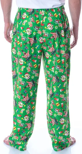 Vista 4 de Nickelodeon - Pantalones cuadrados de Bob Esponja para hombre Oh Joy Loungewear