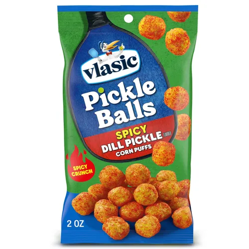 Vista 10 de Vlasic - Bolas de maíz inflado con sabor a pepinillo escabechado en eneldo, relleno de bota de Navidad, 2 onzas, (paquete de 12 unidades)