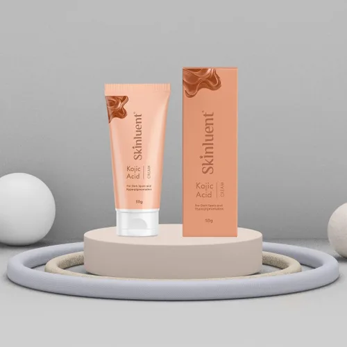 Vista 2 de Crema facial de ácido kójico con vitamina C, alantoína y niacinamida para manchas oscuras, hiperpigmentación y tono de piel desigual, fórmula