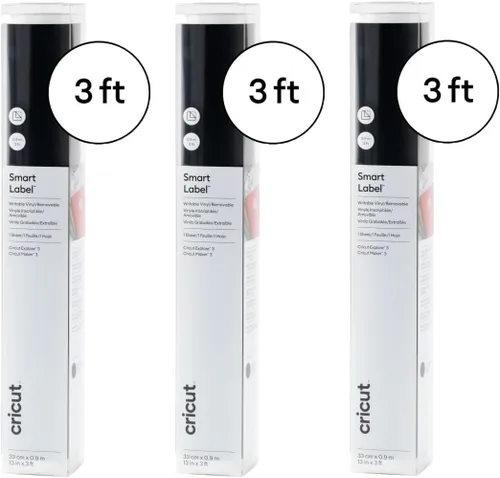 Vista 7 de Cricut Smart Label - Vinilo grabable, extraíble, rollo de 3 pies (13 x 36 pies), color negro