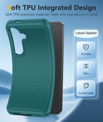 Vista 186 de FNTCASE Funda para iPhone 17 Pro: Fundas delgadas translúcidas de color azul claro compatibles con MagSafe, protección completa de la cámara