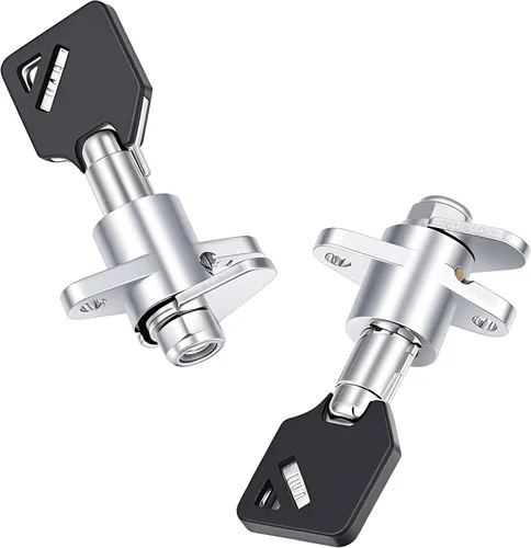 Vista 3 de Cerraduras rígidas de alforja de 2 llaves para Harley Davidson Touring Electra Street Glide Road King Glide 1993-2013 Negro#lacth#2+2