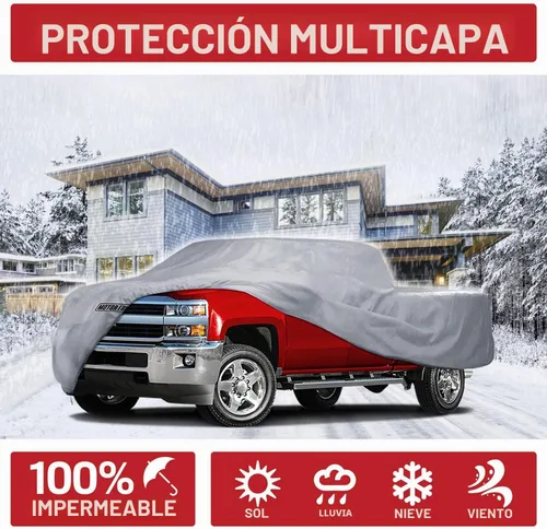 Vista 3 de Funda de camioneta Custom Fit de Motor Trend para Chevrolet Chevy Silverado 1500 2008-2018, funda de auto resistente al agua para todo