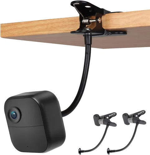 Vista 8 de iTODOS Paquete de 2 abrazaderas de clip para Blink Outdoor 4 (4ª generación)/(3ª generación)/XT/XT2/Mini, soporte de metal, soporte de cámara