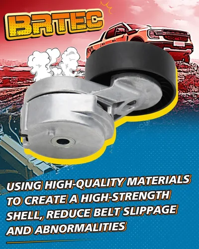Vista 3 de BRTEC 38114 Tensor de correa con polea compatible con Ford Ranger 1992-2008 para Mustang 2007-2010 para Mercury Sable 1993-2005 para Mazda B3000