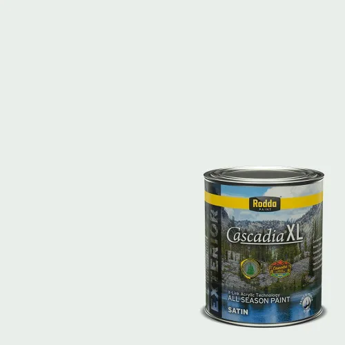 Vista 128 de Rodda Paint CASCADIA XL - Pintura satinada e imprimación para exteriores en uno, cuarto de galón, idea abstracta