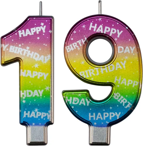 Vista 247 de DERVENTA Vela Grande de Cumpleaños Número 3D Verde Luminoso de 3.7 Pulgadas Celebración de Fiesta Aniversario Decoración Adorno para Pastel 1 Pieza