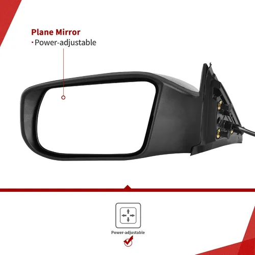 Vista 4 de YITAMOTOR Espejo lateral izquierdo del conductor compatible con Altima 2014, 2015, 2016, 2017, 2018, Altima 2013 (solo Sedán), espejo retrovisor