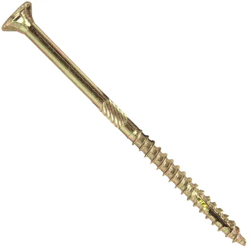 Vista 87 de 8 x 1 revestimiento exterior recubierto de bronce, tornillo de madera multiusos compatible con ACQ, cabeza plana Torx/Star Drive de 1 libra, 288