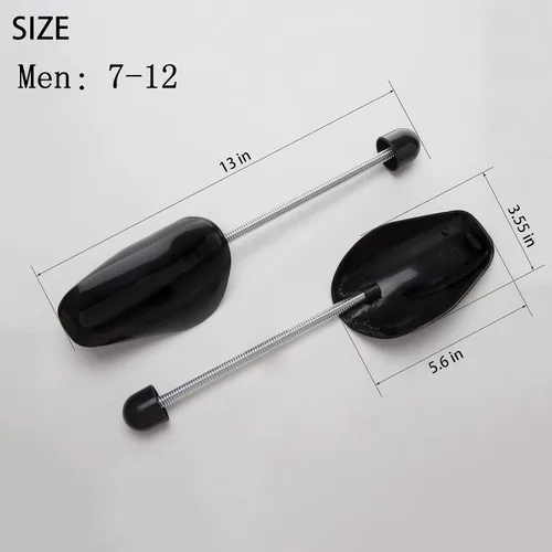 Vista 2 de ZJHSXDR 10 pares de plástico para zapatos de árbol moldeador para hombres (negro)