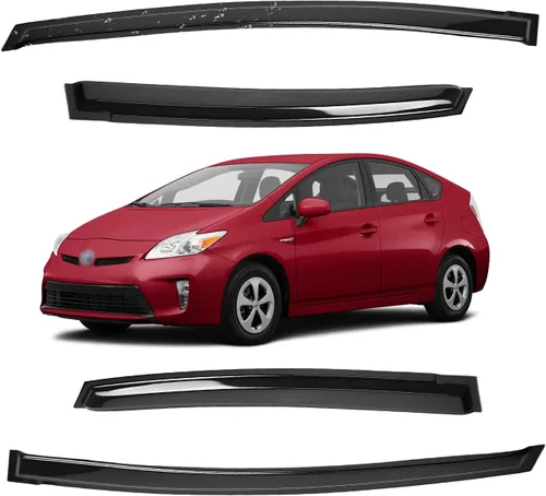 Vista 171 de Viseras para ventanas para Mazda 3 Sedán 4 puertas 2004 2005 2006 2007 2008 2009 estilo JDM Mugen, deflector de viento, protector solar y de lluvia