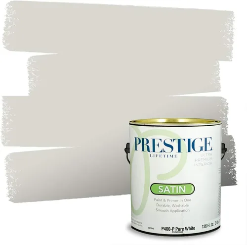 Vista 99 de PRESTIGE Paints - Pintura interior e imprimación en uno, 1 galón, cáscara de huevo, pimienta envejecida