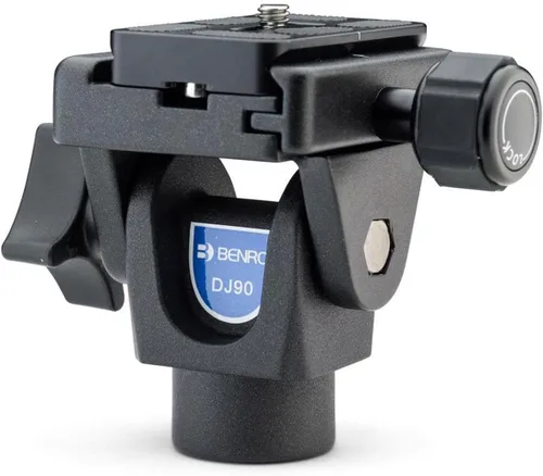 Vista 4 de Benro Cabezal de inclinación monopié – Cabezal de video compacto de aluminio con rango de inclinación de 90°, montaje de 3/8"-16, tornillo de cámara