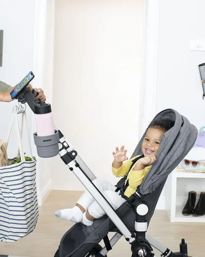 Vista 11 de Skip Hop Universal Stroller Hook, Stroll & Connect, Grey
