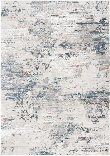 Vista 5 de SAFAVIEH Princeton Collection - Alfombra de pasillo de 2 x 8 pies, gris y marfil, diseño tribal bohemio de viscosa envejecida, ideal para zonas