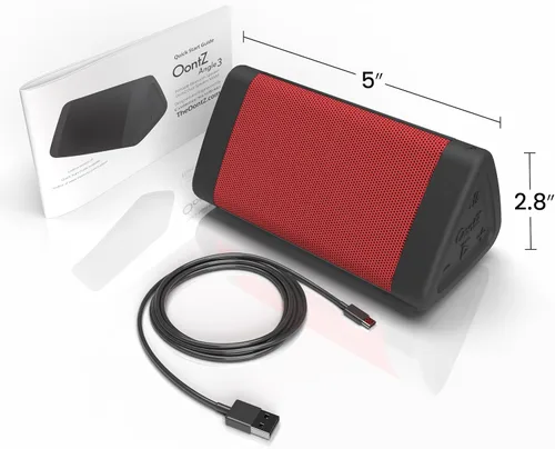 Vista 8 de Oontz - Altavoz Bluetooth portátil Angle 3 mejorado 5.0-10W de sonido, batería de 14 horas, rango inalámbrico de 100 pies, resistente al agua IPX5