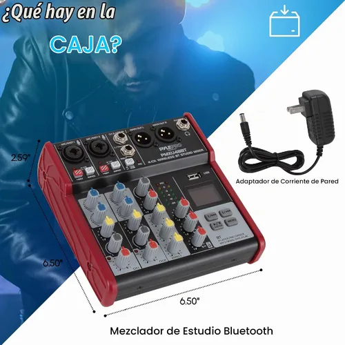 Vista 3 de Pyle - Consola analógica profesional