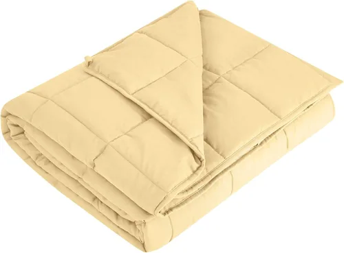 Vista 31 de L'AGRATY Manta con peso de 5 libras, para regazo, manta pequeña y portátil para adultos, refrescante, para viajar, relajarse y dormir, para todas