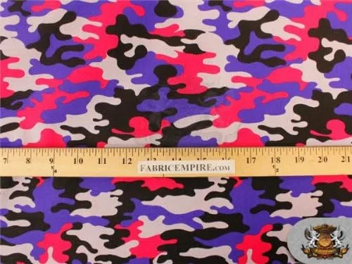 Vista 2 de The Yard (psicodélico) 100 % algodón, estampado de camuflaje, 45 pulgadas de ancho, vendido por The Yard