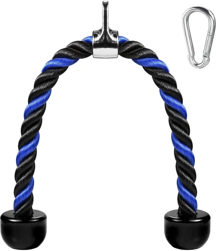 Vista 10 de Cable de tracción de cuerda de tríceps de lujo, 27 y 36 pulgadas de longitud, fácil de agarrar y antideslizante, accesorio de cable para ejercicio