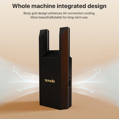 Vista 6 de Tenda Extensor WiFi N300 Extensor WiFi, con puerto Ethernet, hasta 800 pies cuadrados, extensor de alcance WiFi de banda única, modo repetidor