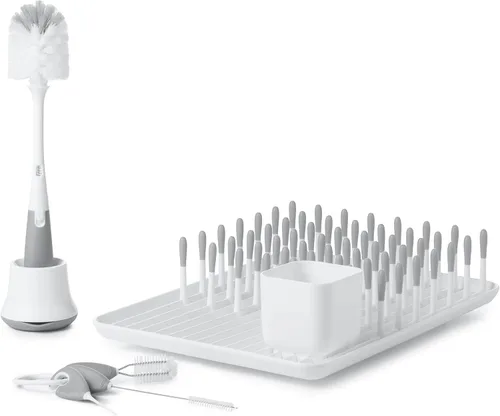 Vista 13 de OXO Tot - Juego de limpieza para botellas y tazas, color gris