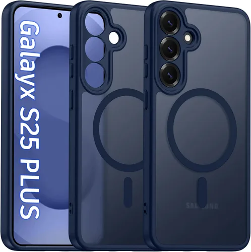 Vista 48 de Oterkin Funda magnética para Samsung Galaxy A17 mate, funda de teléfono A17 compatible con MagSafe esmerilada, translúcida, a prueba de golpes Negro