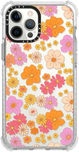 Vista 14 de CASETiFY Ultra Impact - Funda para iPhone 12 Pro Max (protección contra caídas de 9.8 pies), estampado de vaca, transparente