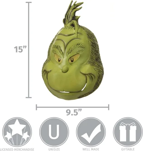 Vista 5 de Máscara completa Dr. Seuss The Grinch Deluxe