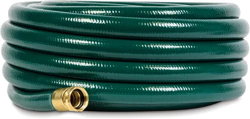 Vista 5 de Gilmour Flexogen - Manguera de jardín de 34 pulgadas x 50 pies, manguera de agua resistente, flexible y resistente a las torceduras, color verde