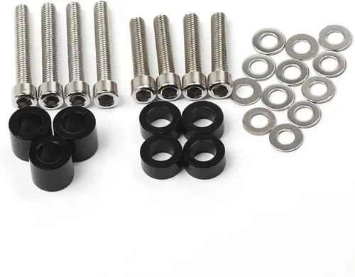 Vista 8 de Para Bajaj Pulsar 200 NS/Pulsar 200 RS/200 AS 200 Protector lateral de caída de motocicleta Protector de horquilla delantera Protector de Negro