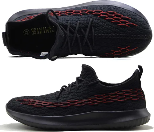 Vista 2 de CAMVAVSR Zapatillas de deporte para hombre, ligeras, informales, para correr, tenis para caminar