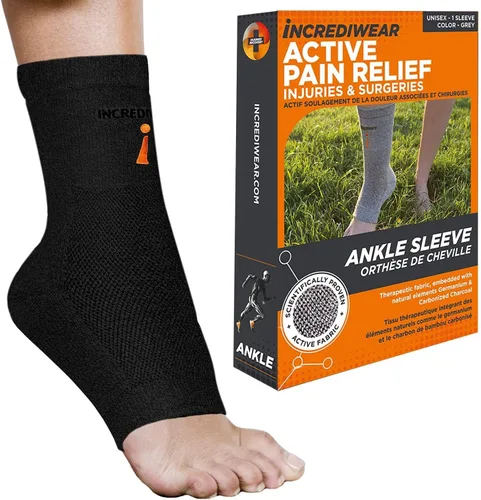 Vista 10 de Incrediwear Manga de Tobillo – Tobillera para Alivio del Dolor Articular, Soporte para Tobillo Esguinzado, Artritis, Alivio de la Inflamación